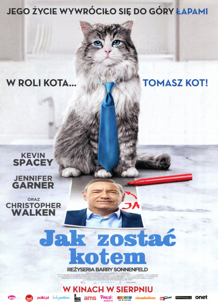 Ulotka filmu 'Jak Zostać Kotem (przód - wersja B)'