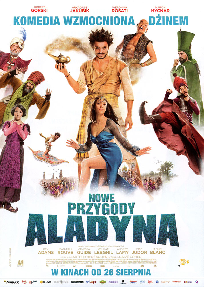 Ulotka filmu 'Nowe Przygody Aladyna (przód - wersja B)'