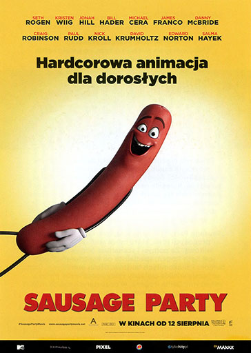 Przód ulotki filmu 'Sausage Party'