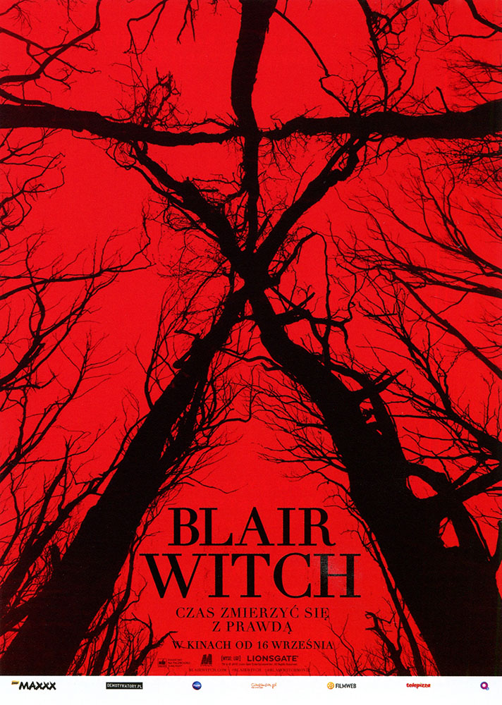 Ulotka filmu 'Blair Witch (przód)'