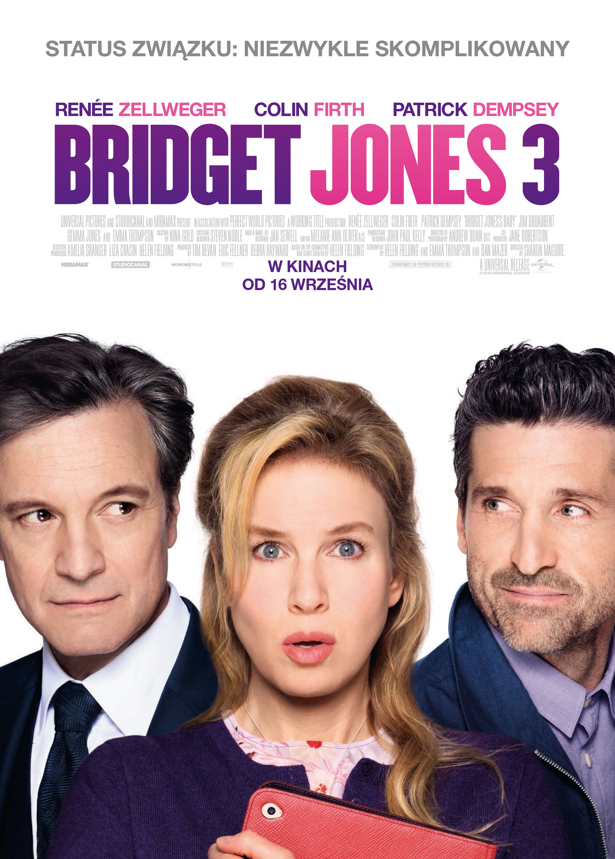 Polski plakat filmu 'Bridget Jones 3'