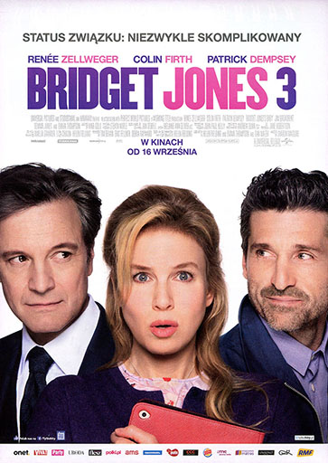 Przód ulotki filmu 'Bridget Jones 3'