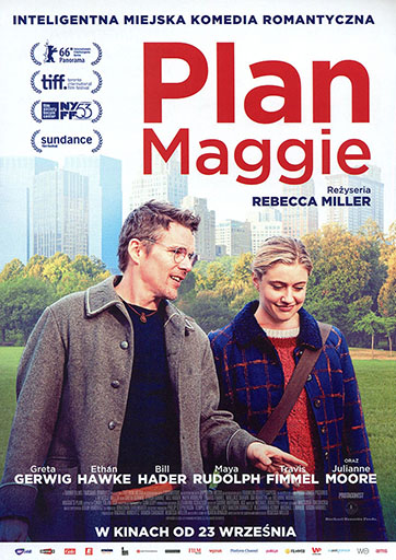 Przód ulotki filmu 'Plan Maggie'