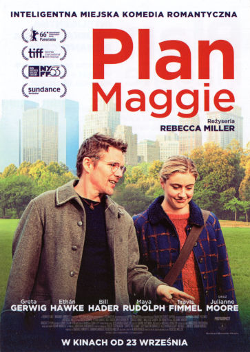 Przód ulotki filmu 'Plan Maggie'