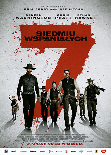 Przód ulotki filmu 'Siedmiu Wspaniałych'