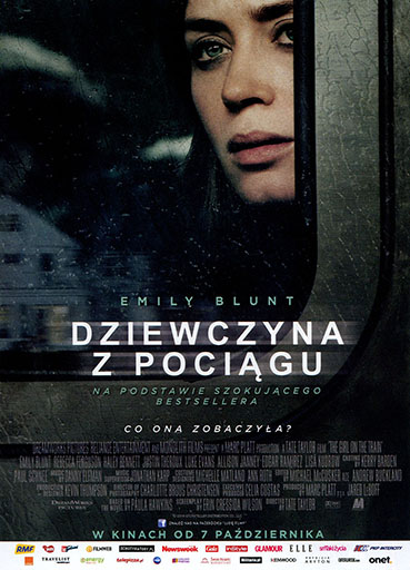 Przód ulotki filmu 'Dziewczyna Z Pociągu'