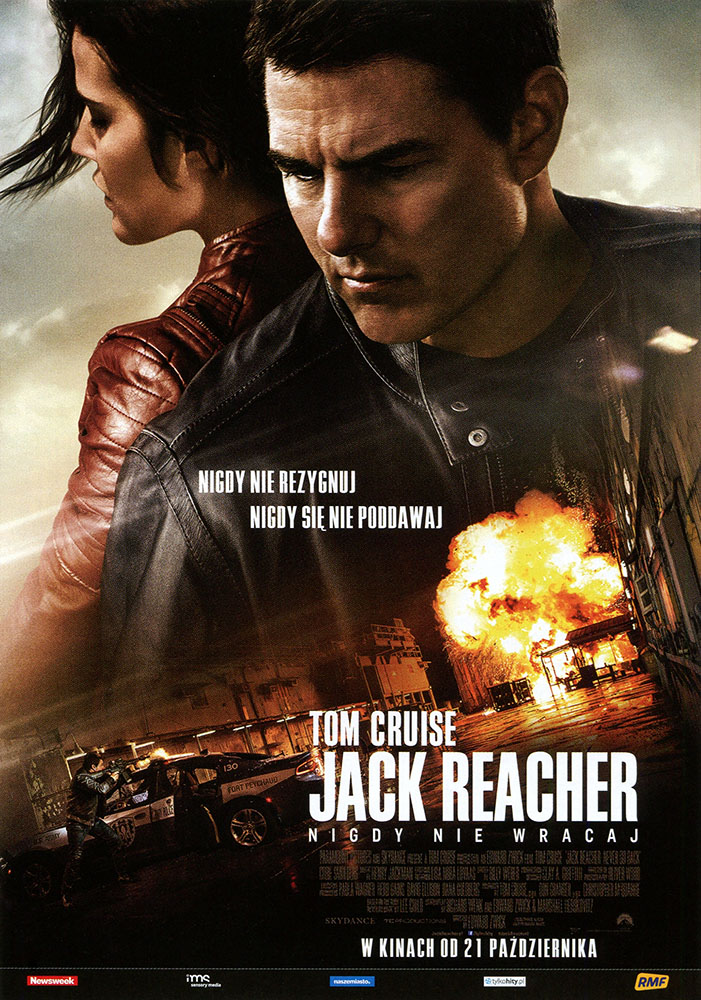 Ulotka filmu 'Jack Reacher: Nigdy Nie Wracaj (przód)'