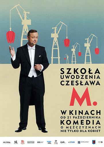 Przód ulotki filmu 'Szkoła Uwodzenia Czesława M.'