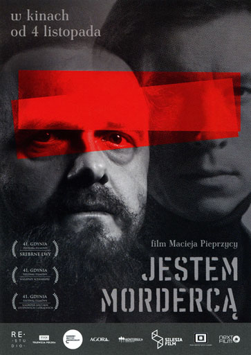 Przód ulotki filmu 'Jestem mordercą'