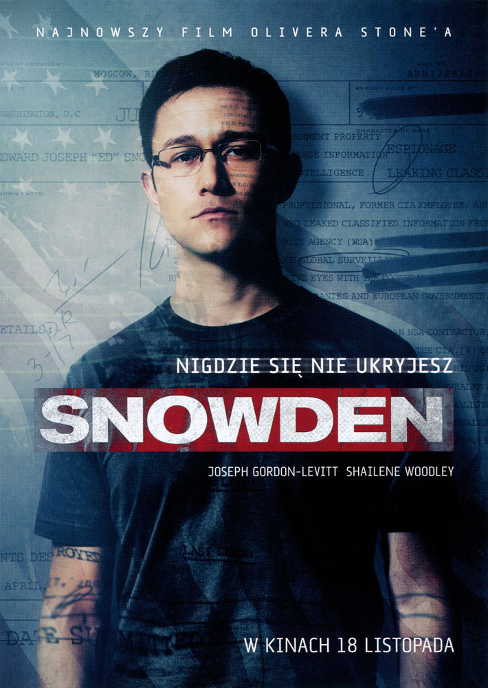 Ulotka filmu 'Snowden (przód)'