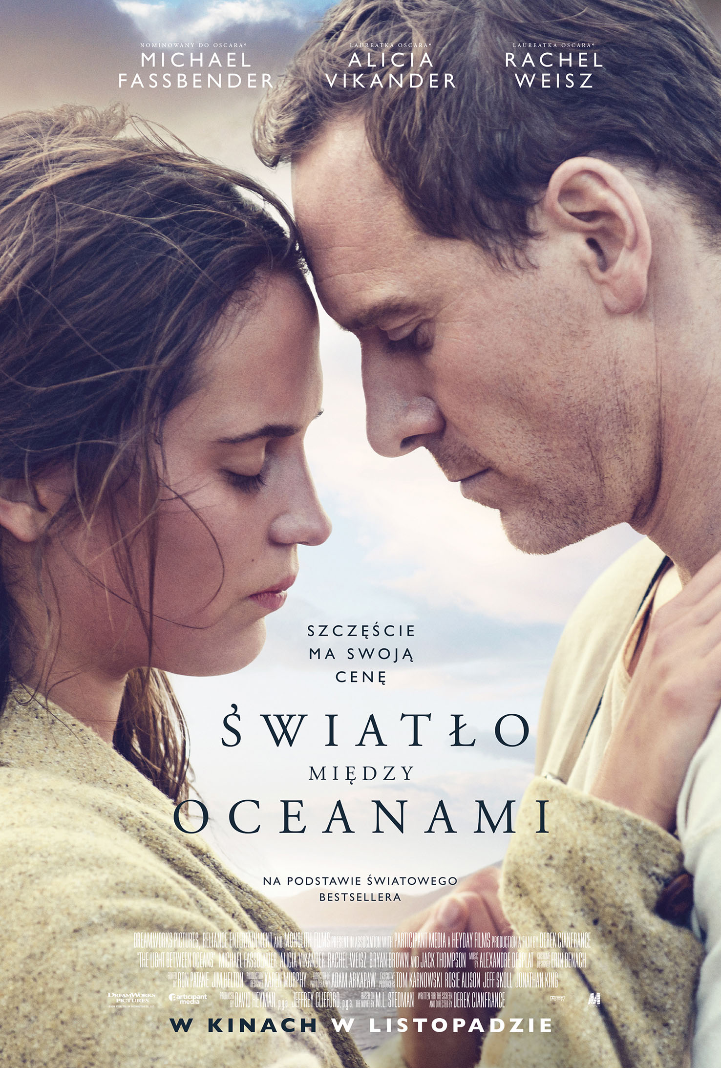 Polski plakat filmu 'Światło Między Oceanami'