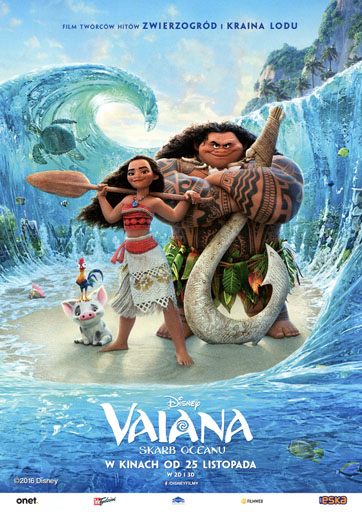 Przód ulotki filmu 'Vaiana: Skarb oceanu'