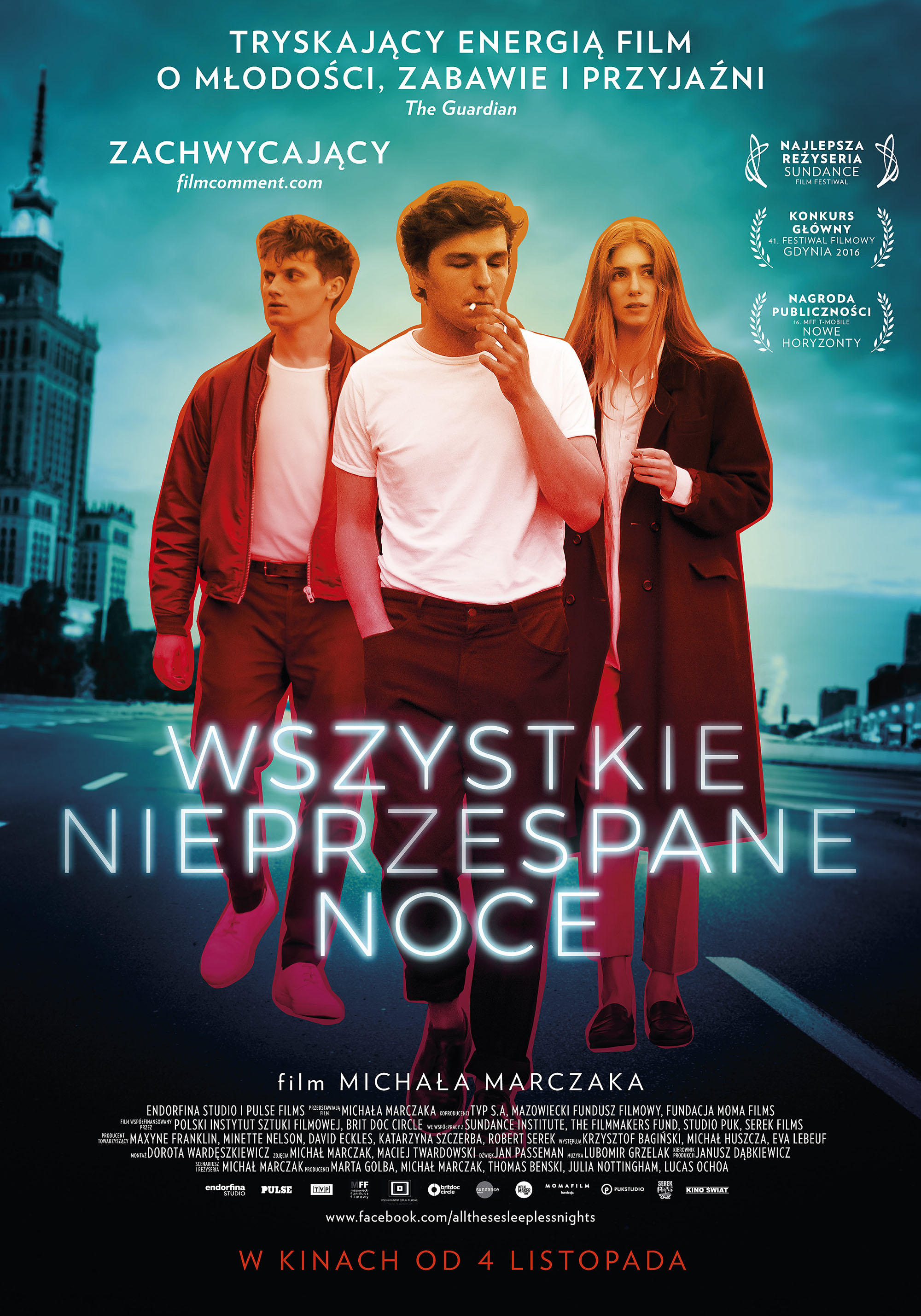 Polski plakat filmu 'Wszystkie Nieprzespane Noce'