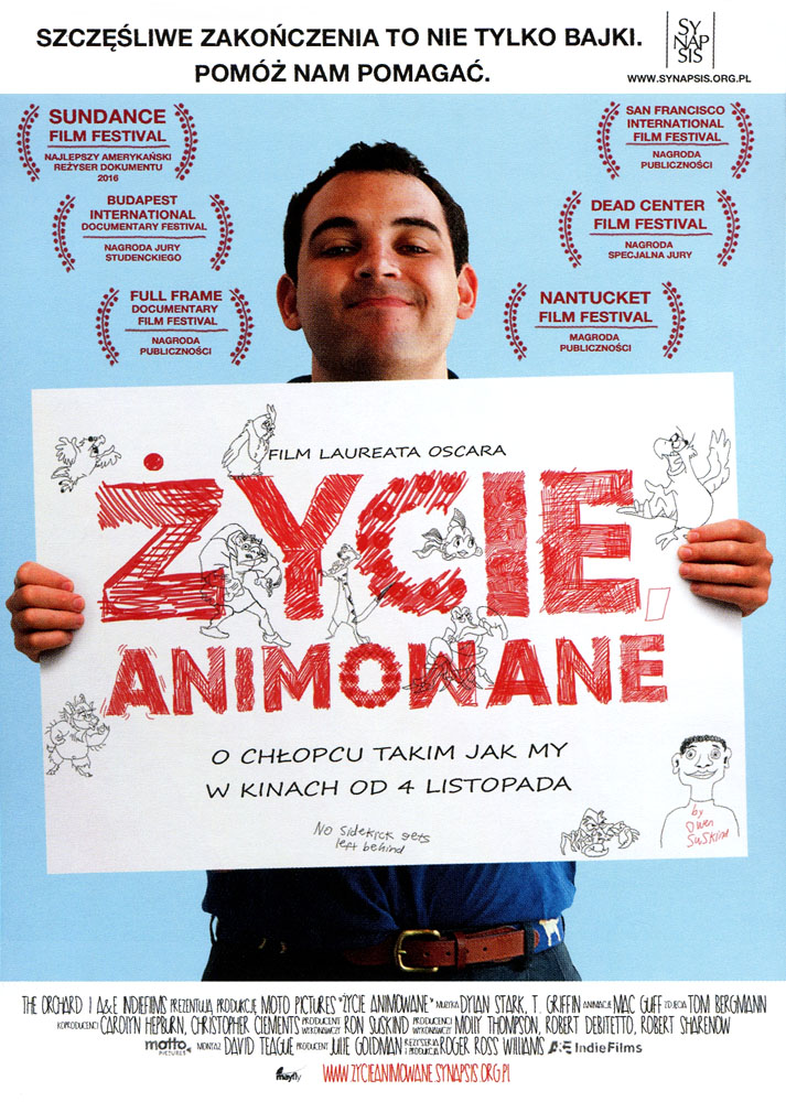 Ulotka filmu 'Życie Animowane (przód)'