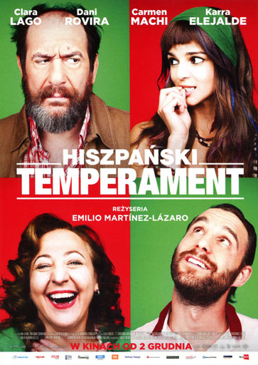 Przód ulotki filmu 'Hiszpański Temperament'