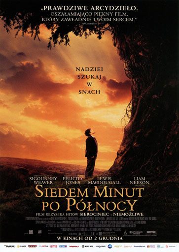 Przód ulotki filmu 'Siedem Minut Po Północy'