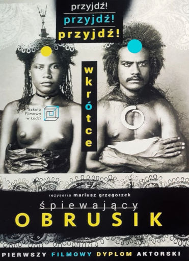 Przód ulotki filmu 'Śpiewający Obrusik'