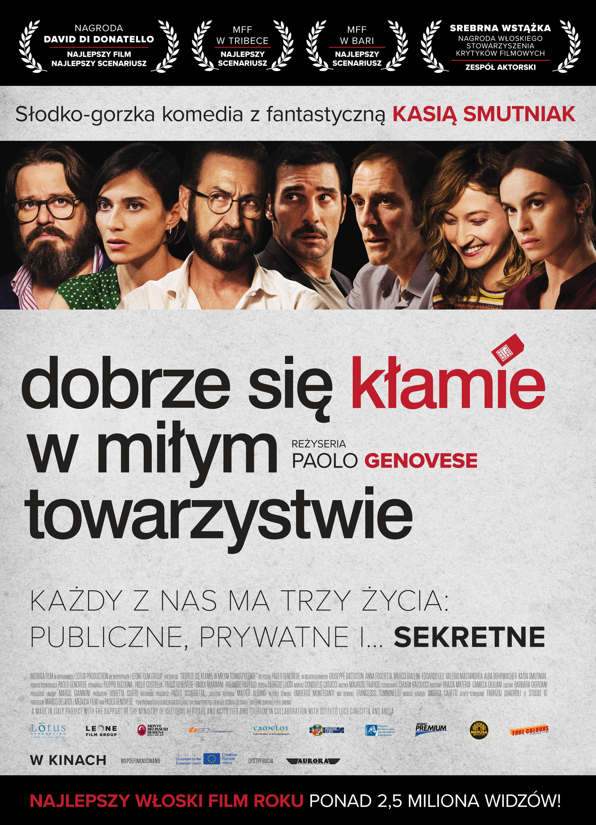 Polski plakat filmu 'Dobrze Się Kłamie W Miłym Towarzystwie'