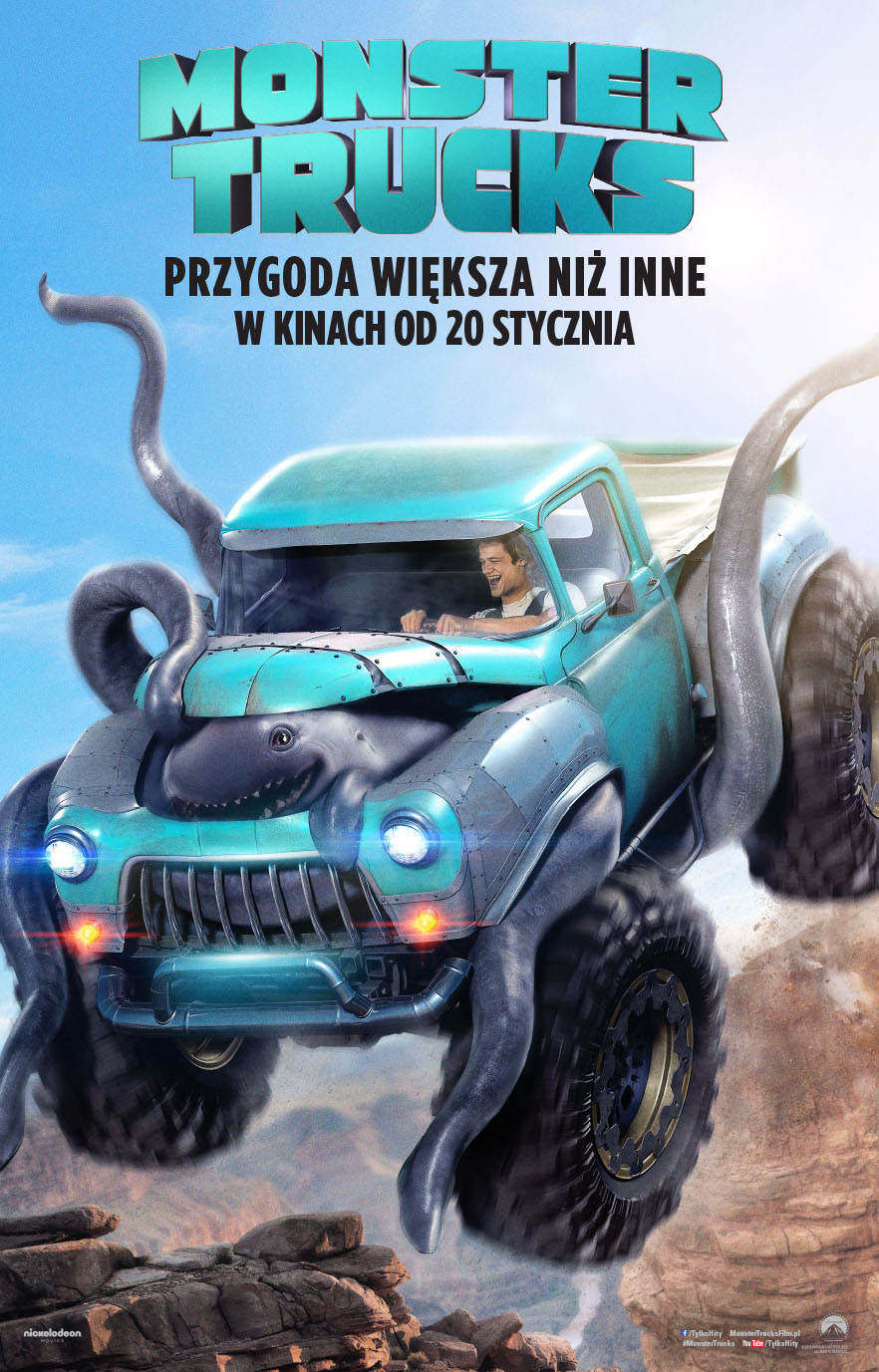 Polski plakat filmu 'Monster Trucks'