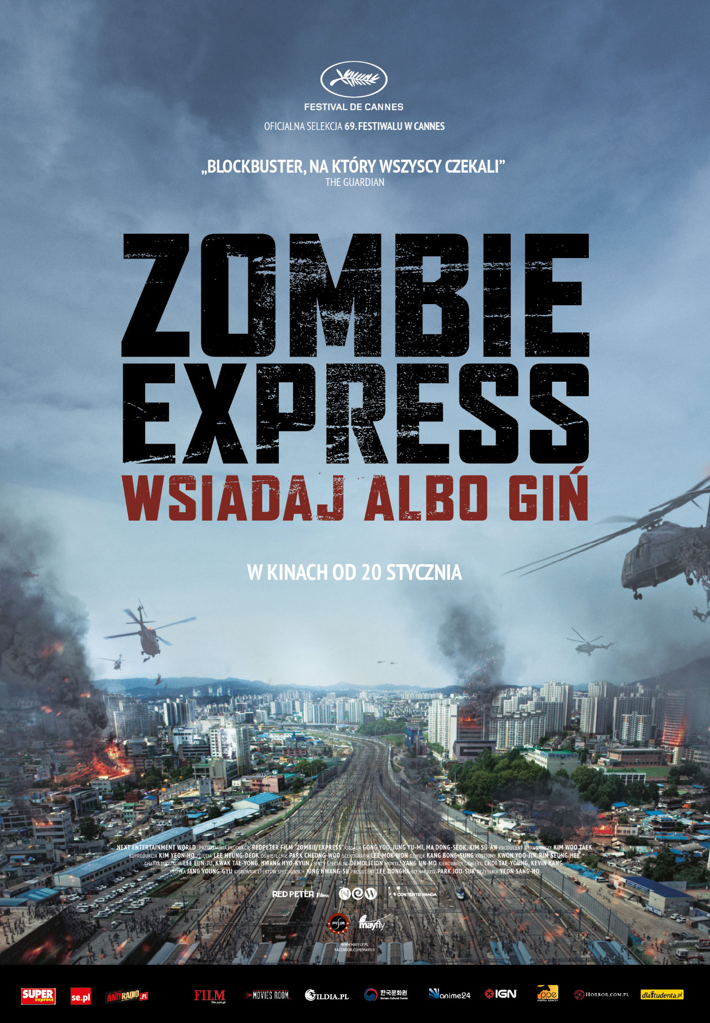 Polski plakat filmu 'Zombie Express'