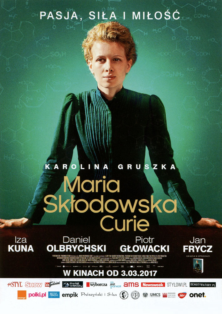 Ulotka filmu 'Maria Skłodowska-Curie (przód - wersja B)'