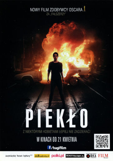 Przód ulotki filmu 'Piekło'