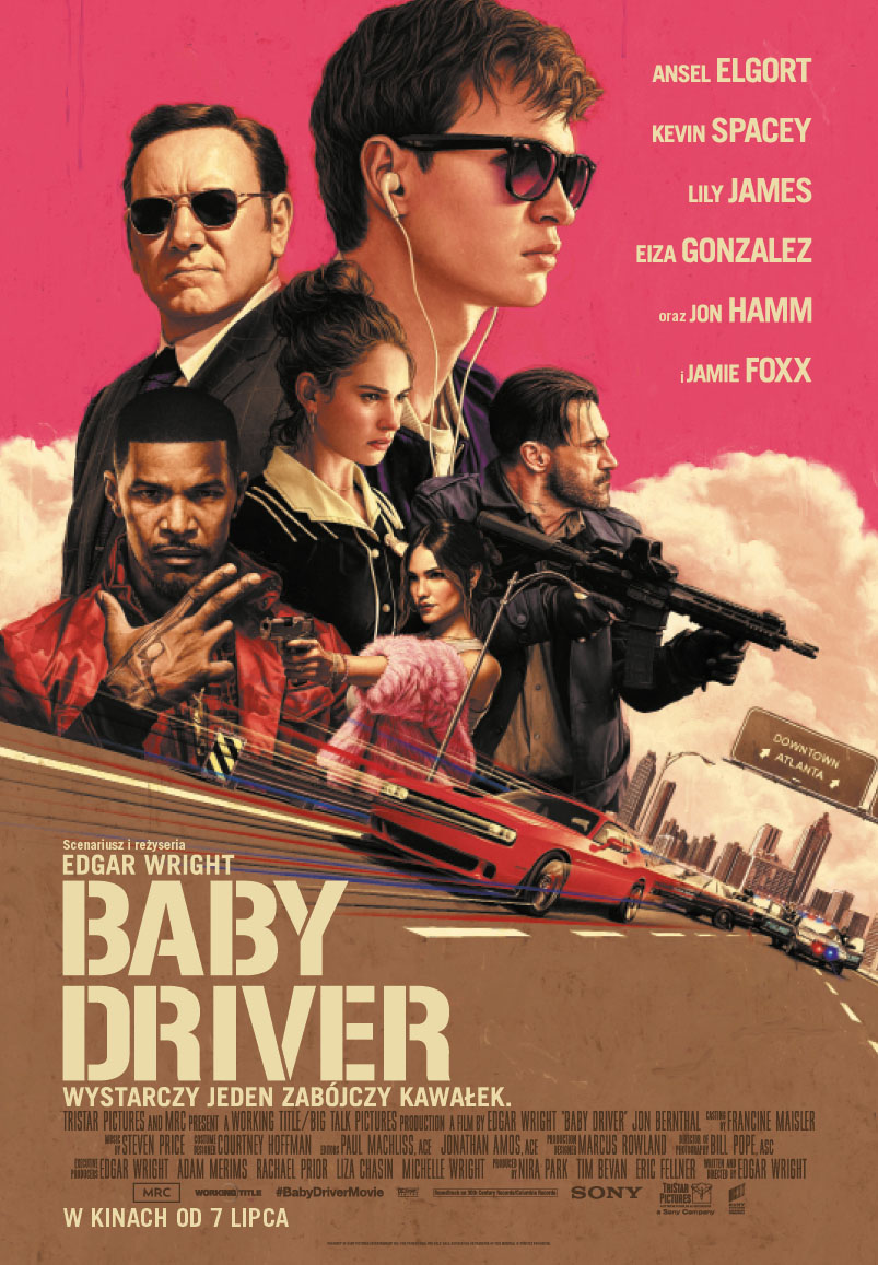 Polski plakat filmu 'Baby Driver'