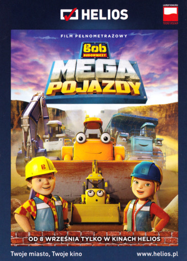 Przód ulotki filmu 'Bob Budowniczy: Mega Pojazdy'