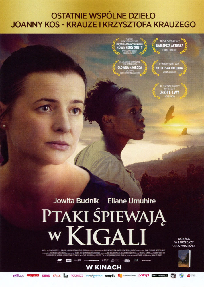 Ulotka filmu 'Ptaki Śpiewają W Kigali (przód)'