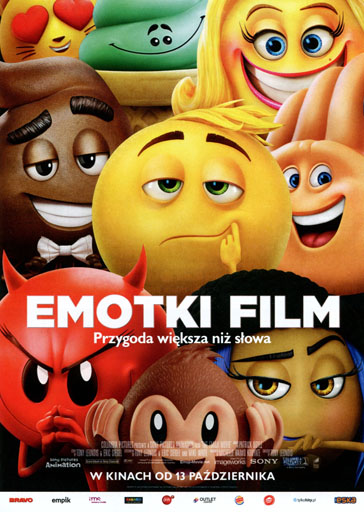 Przód ulotki filmu 'Emotki. Film'