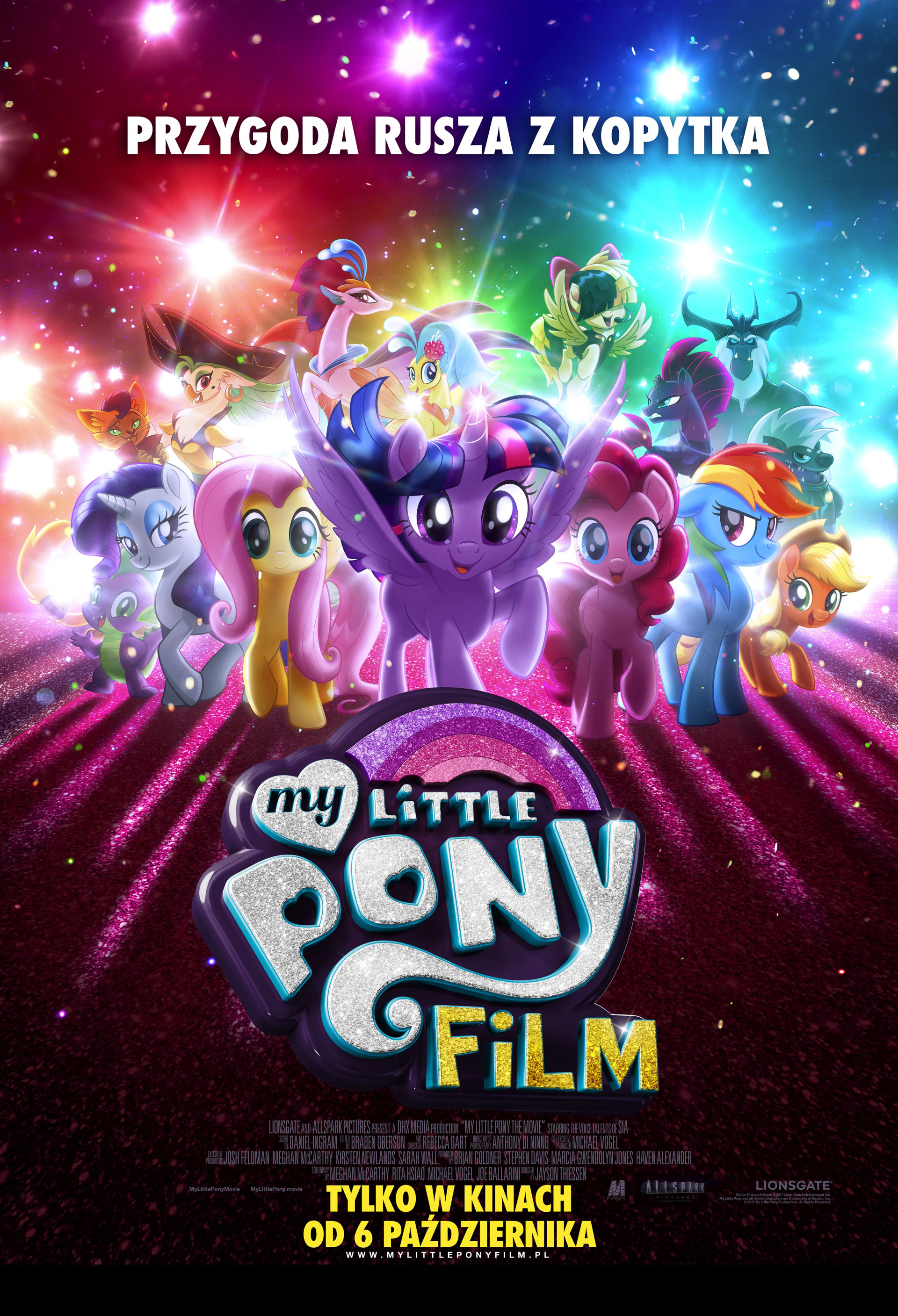 Polski plakat filmu 'My Little Pony. Film'