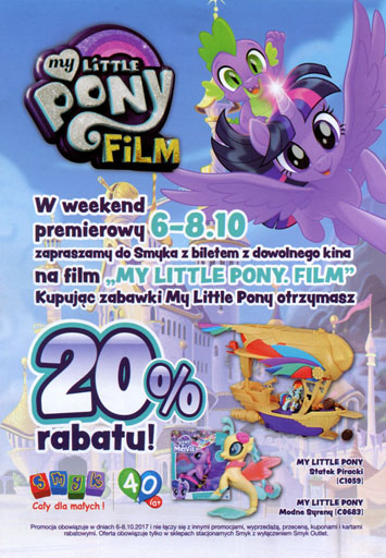 Tył ulotki filmu 'My Little Pony. Film'