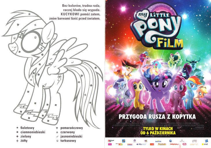 Przód ulotki filmu 'My Little Pony. Film'