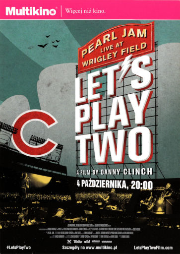 Przód ulotki filmu 'Pearl Jam: Let’s Play Two'