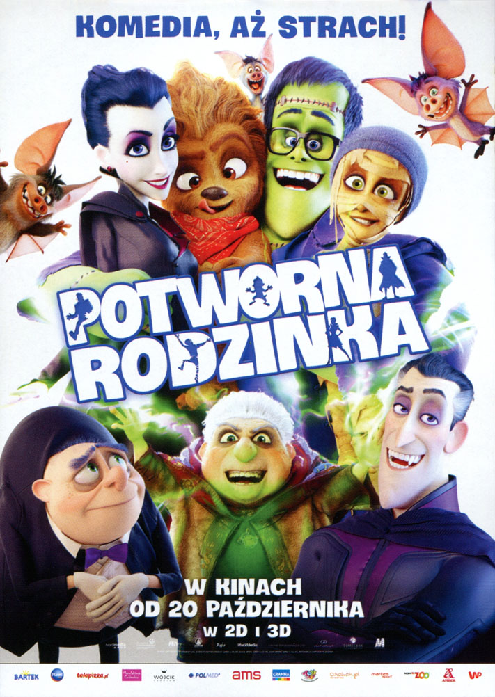 Ulotka filmu 'Potworna Rodzinka (przód)'