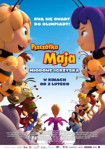 Polski plakat filmu 'Pszczółka Maja: Miodowe Igrzyska'