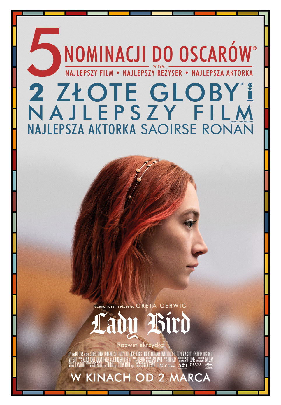 Polski plakat filmu 'Lady Bird'