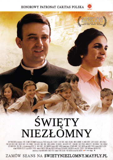 Przód ulotki filmu 'Święty Niezłomny'