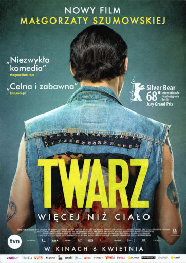 Przód ulotki filmu 'Twarz'