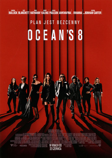 Przód ulotki filmu 'Ocean’s 8'