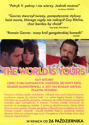 Tył ulotki filmu 'The World Is Yours'