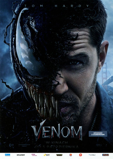 Przód ulotki filmu 'Venom'