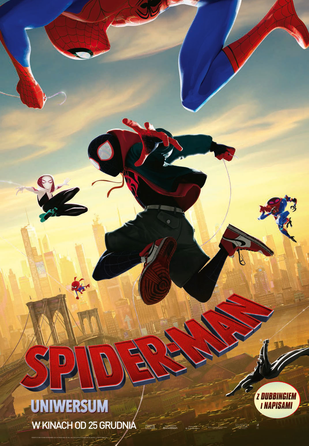 Polski plakat filmu 'Spider-Man Uniwersum'