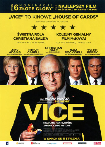 Przód ulotki filmu 'Vice'