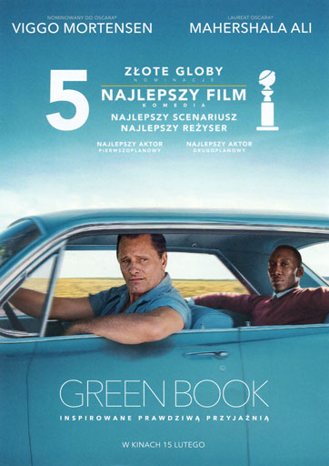 Przód ulotki filmu 'Green Book'