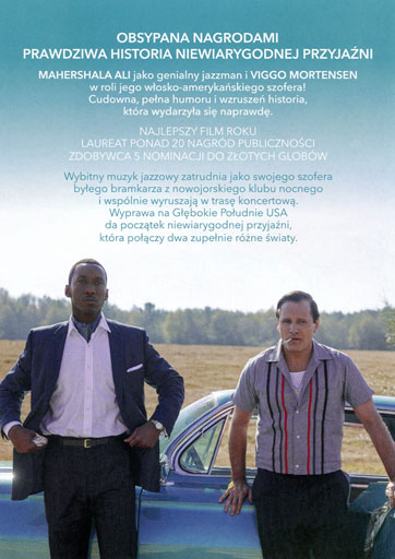 Tył ulotki filmu 'Green Book'