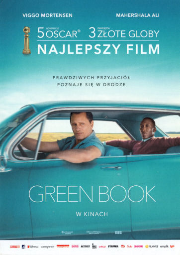 Przód ulotki filmu 'Green Book'