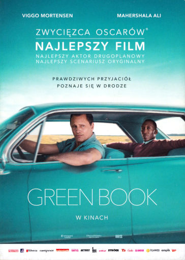 Przód ulotki filmu 'Green Book'