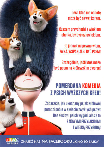 Tył ulotki filmu 'Corgi - Psiak Królowej'