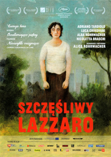 Przód ulotki filmu 'Szczęśliwy Lazzaro'